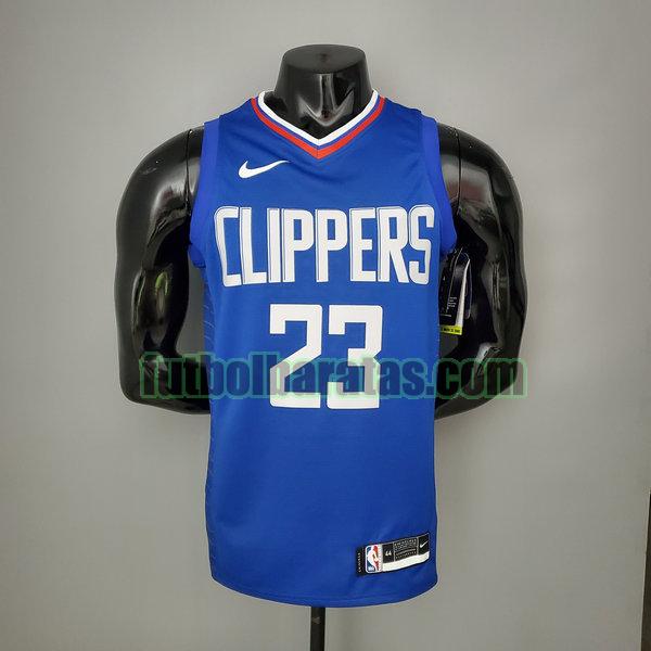 camiseta versión fans gus williams 23 los angeles clippers azul hombre