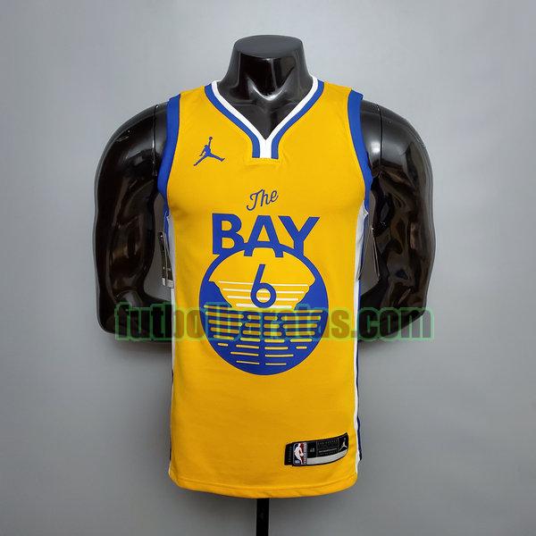 camiseta versión fans nick young 6 golden state warriors amarillo hombre