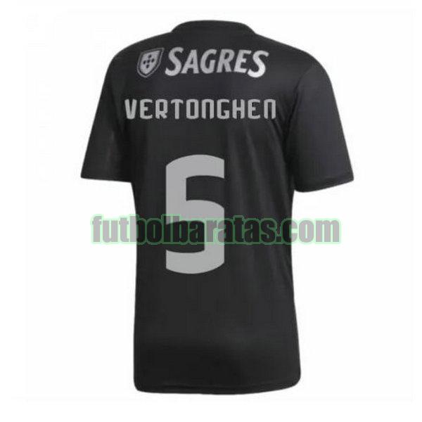 camiseta vertonghen 5 benfica 2020-2021 negro segunda