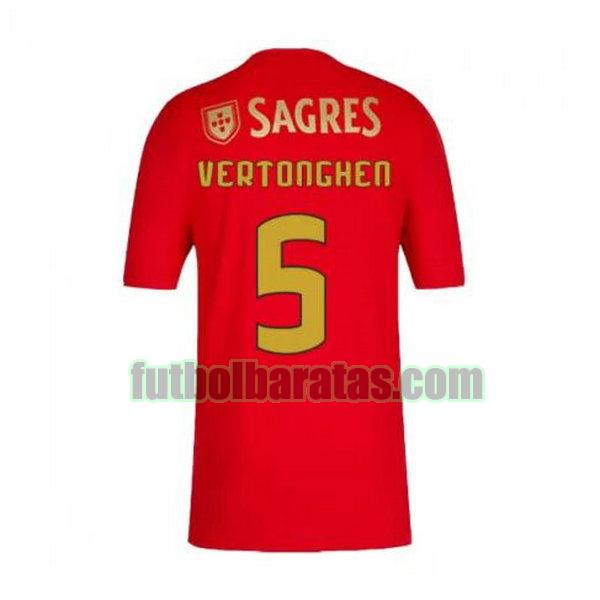 camiseta vertonghen 5 sl benfica 2020-2021 primera