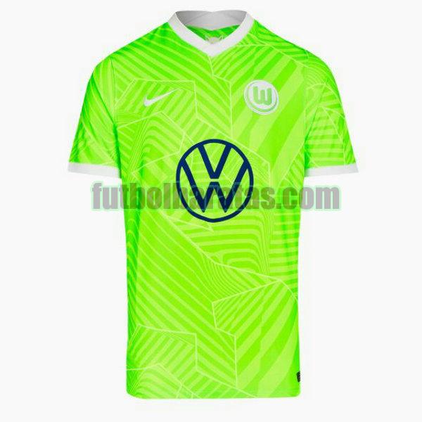 camiseta vfl wolfsburgo 2021 2022 verde primera equipacion