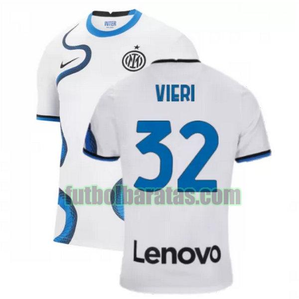 camiseta vieri 32 inter milán 2021 2022 blanco segunda