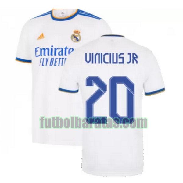 camiseta vinicius jr 20 real madrid 2021 2022 blanco primera