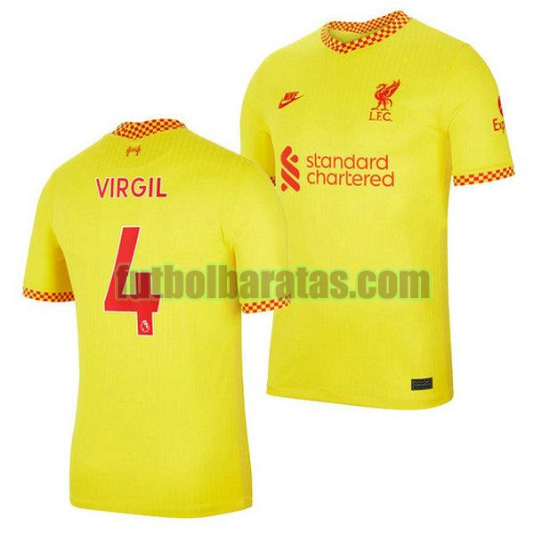 camiseta virgilvandijk4 arsenal 2021 2022 azul tercera