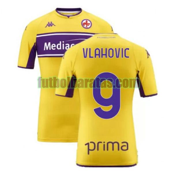 camiseta vlahovic 9 fiorentina 2021 2022 amarillo tercera