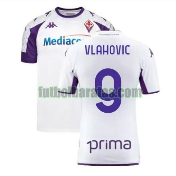 camiseta vlahovic 9 fiorentina 2021 2022 blanco segunda