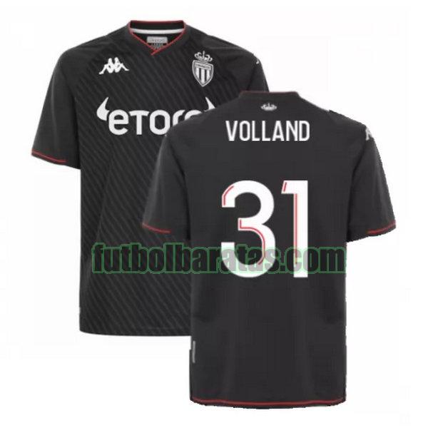 camiseta volland 31 monaco 2021 2022 negro segunda