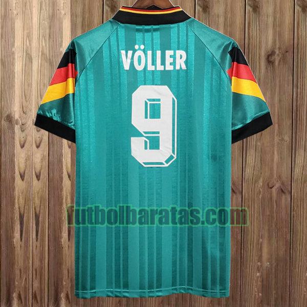 camiseta voller 9 alemania 1992 verde segunda