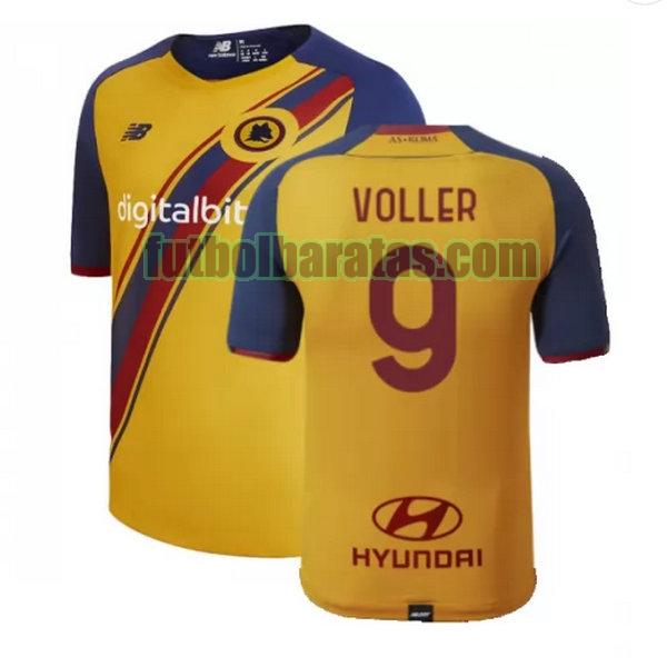 camiseta voller 9 roma 2021 2022 amarillo fourth