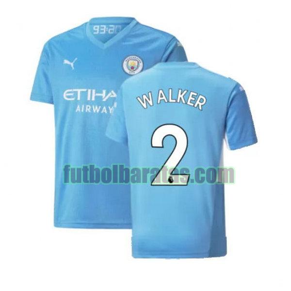 camiseta walker 2 manchester city 2021 2022 azul primera