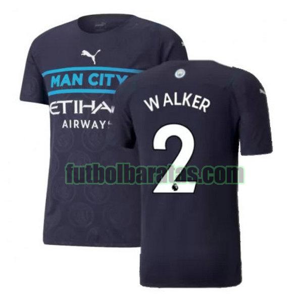 camiseta walker 2 manchester city 2021 2022 negro tercera