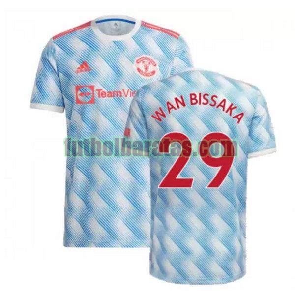 camiseta wan bissaka 29 manchester united 2021 2022 azul segunda