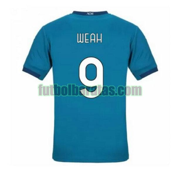 camiseta weah 9 ac milan 2020-2021 tercera