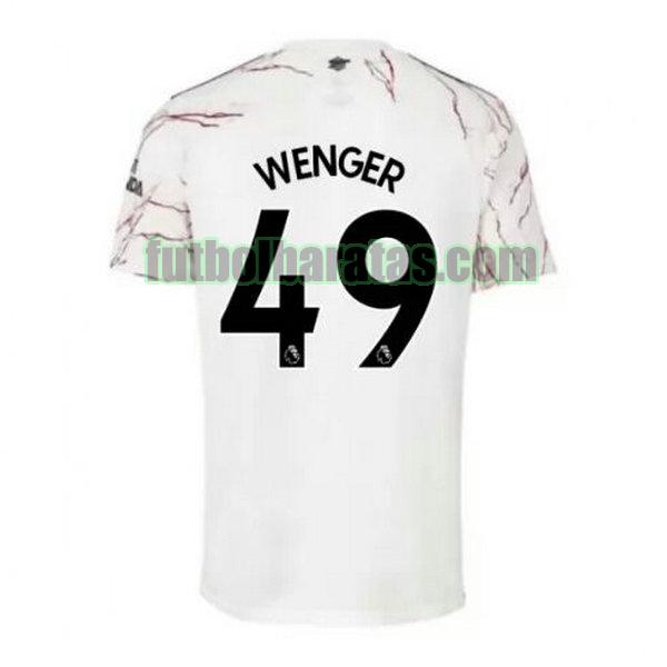 camiseta wenger 49 arsenal 2020-2021 segunda