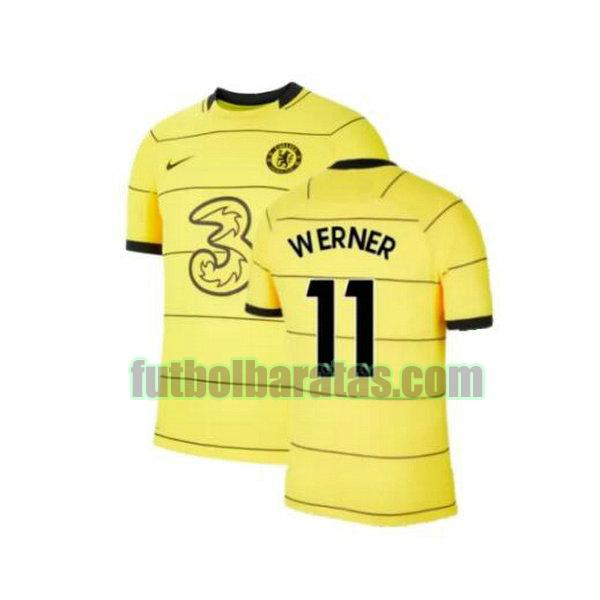 camiseta werner 11 chelsea 2021 2022 amarillo tercera