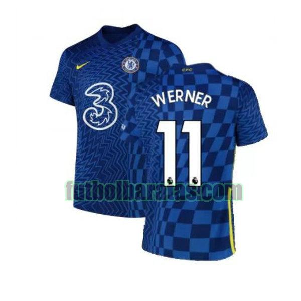 camiseta werner 11 chelsea 2021 2022 azul primera