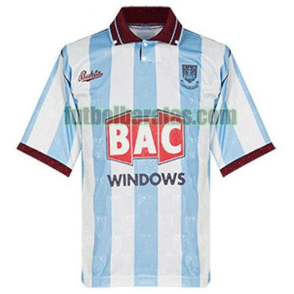 camiseta west ham 1991-1992 blanco segunda