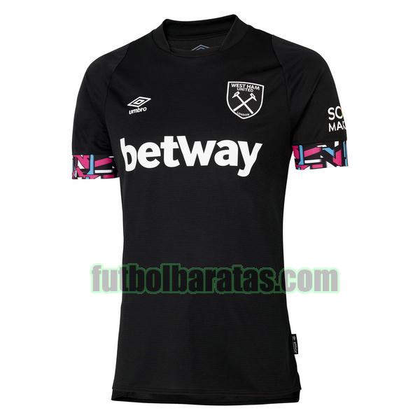 camiseta west ham united 2022 2023 negro segunda