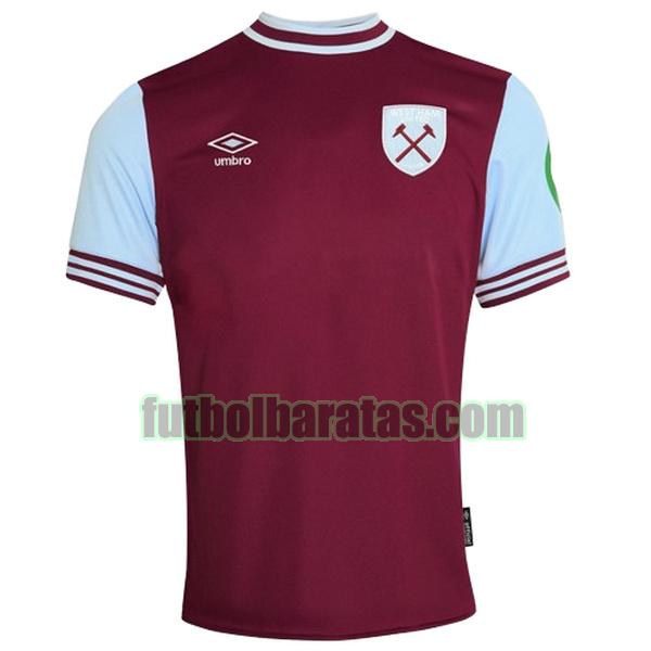 camiseta west ham united 2024 2025 rojo primera