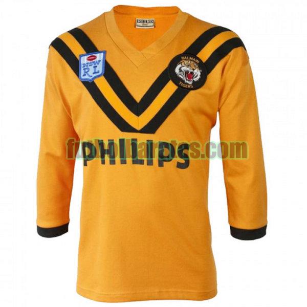 camiseta wests tigers 1989 amarillo formación ml