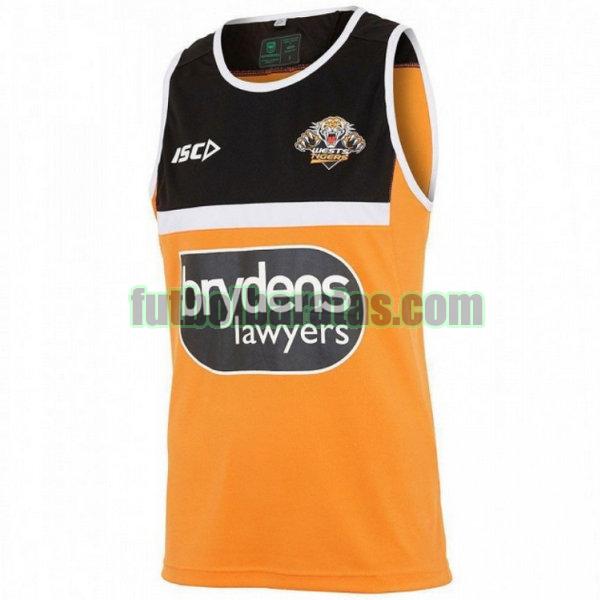 camiseta wests tigers 2018 amarillo formación