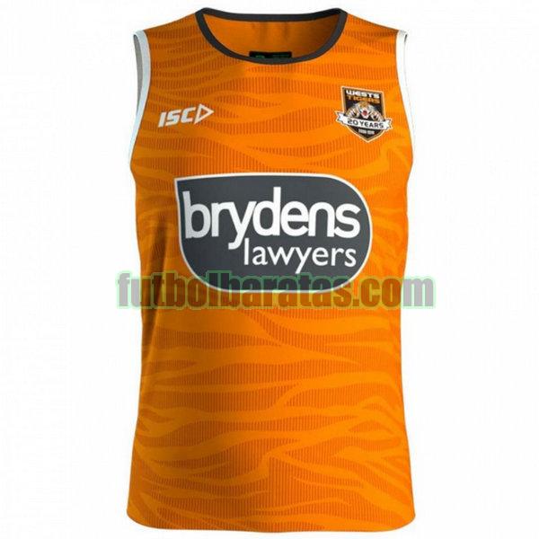 camiseta wests tigers 2019 amarillo formación