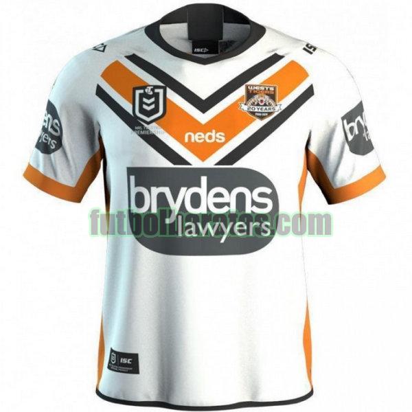 camiseta wests tigers 2019 blanco segunda