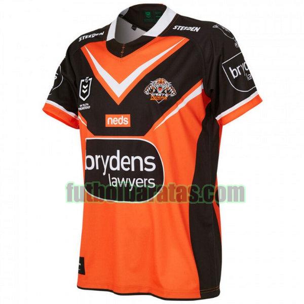 camiseta wests tigers 2021 naranja segunda