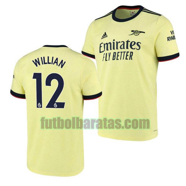 camiseta willian 12 chelsea 2021 2022 amarillo segunda