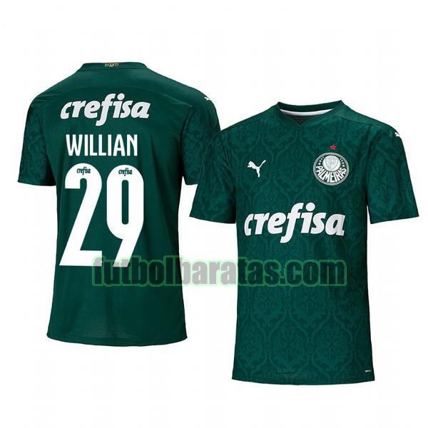 camiseta willian 29 camiseta palmeiras 2020-2021 primera