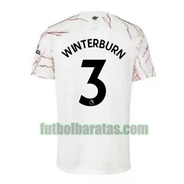 camiseta winterburn 3 arsenal 2020-2021 segunda