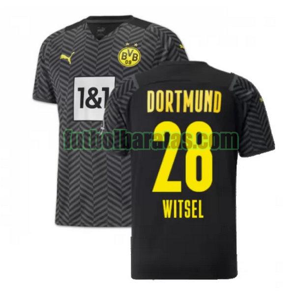 camiseta witsel 28 borussia dortmund 2021 2022 negro segunda