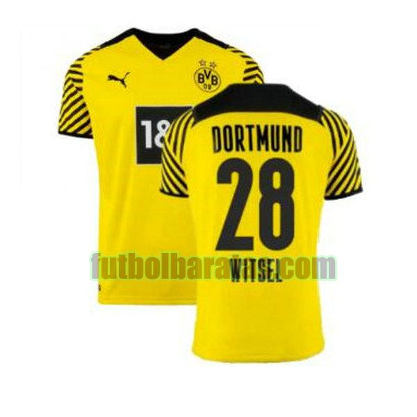 camiseta witsel 28 camisetas borussia dortmund 2021 2022 amarillo primera