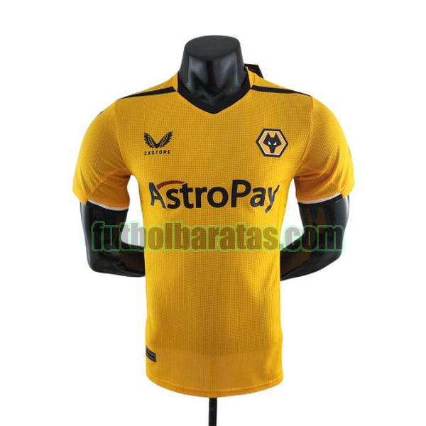 camiseta wolverhampton wanderers fc 2022 2023 amarillo primera player