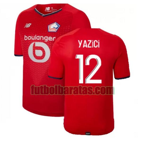 camiseta yazici 12 lille osc 2021 2022 rojo primera