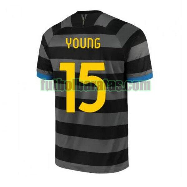 camiseta young 15 inter milan 2020-2021 gris tercera