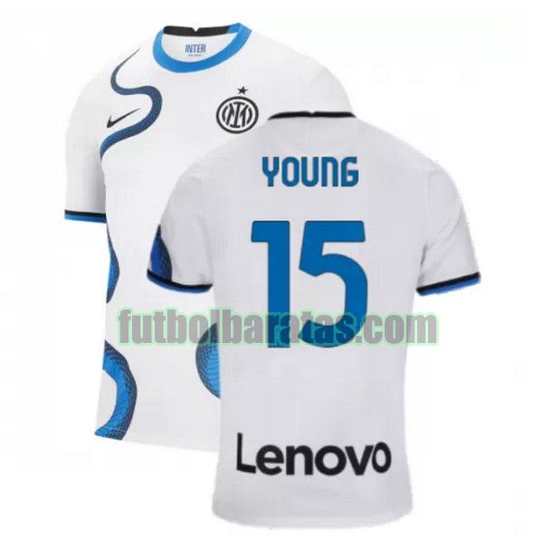 camiseta young 15 inter milán 2021 2022 blanco segunda