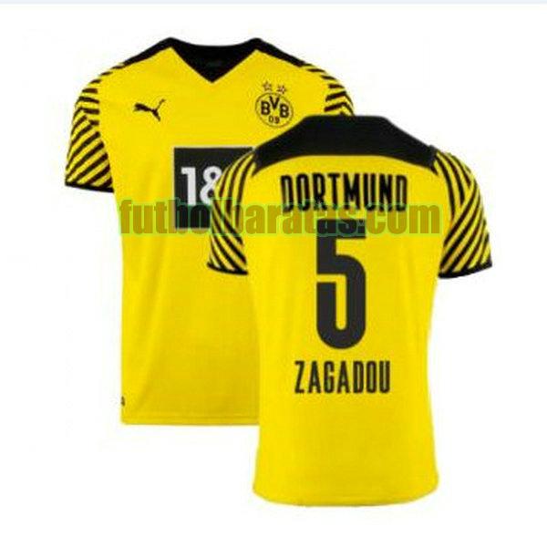 camiseta zagadou 5 camisetas borussia dortmund 2021 2022 amarillo primera