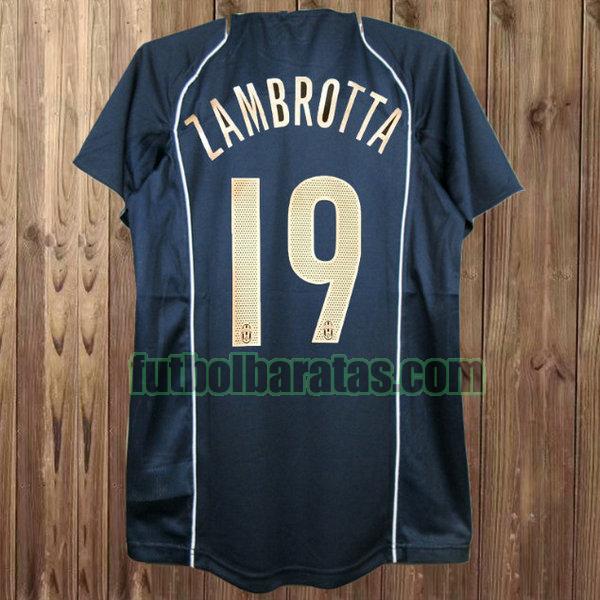 camiseta zambrotta 19 juventus 2004-2005 negro tercera