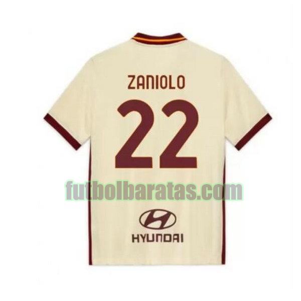 camiseta zaniolo 22 roma 2020-2021 segunda