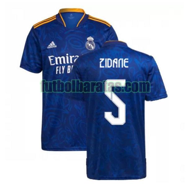 camiseta zidane 5 real madrid 2021 2022 azul segunda