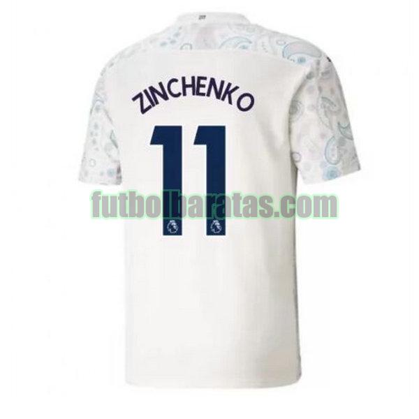 camiseta zinchenko 11 manchester city 2020-2021 tercera