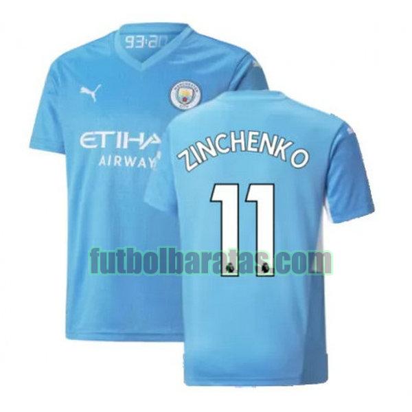 camiseta zinchenko 11 manchester city 2021 2022 azul primera