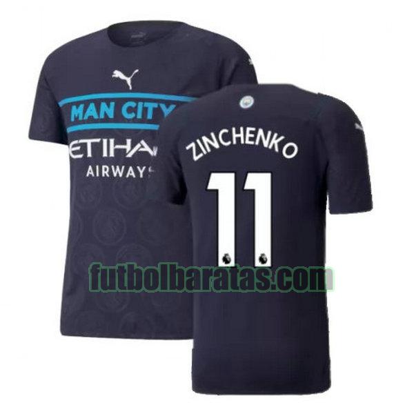 camiseta zinchenko 11 manchester city 2021 2022 negro tercera