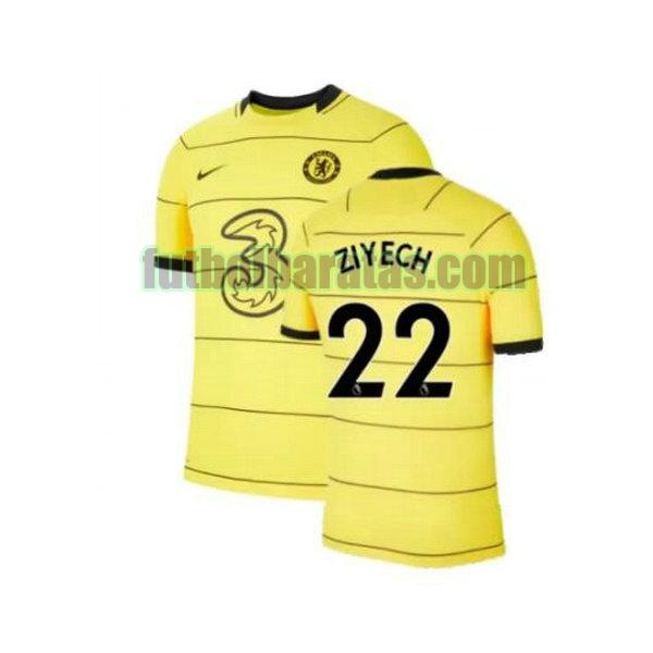 camiseta ziyech 22 chelsea 2021 2022 amarillo tercera
