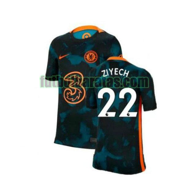 camiseta ziyech 22 chelsea 2021 2022 verde segunda