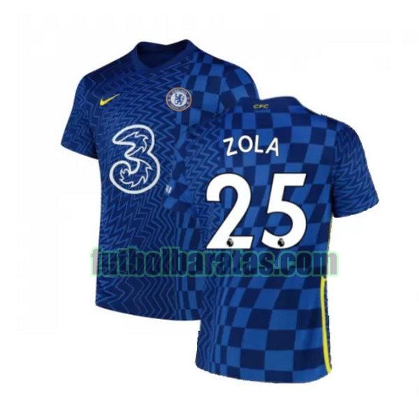 camiseta zola 25 chelsea 2021 2022 azul primera