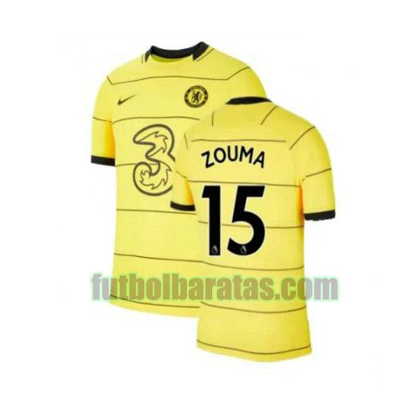 camiseta zouma 15 chelsea 2021 2022 amarillo tercera