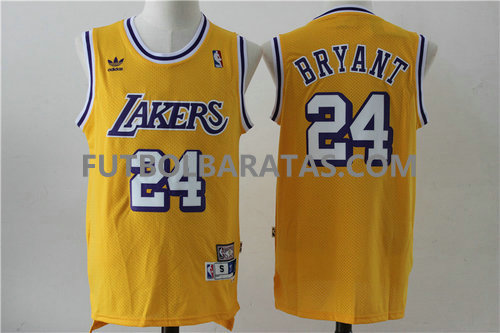 camisetas Bryant 24 logo los angeles lakers 2017 amarillo