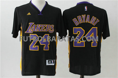 camisetas Bryant 24 logo los angeles lakers 2017 negro